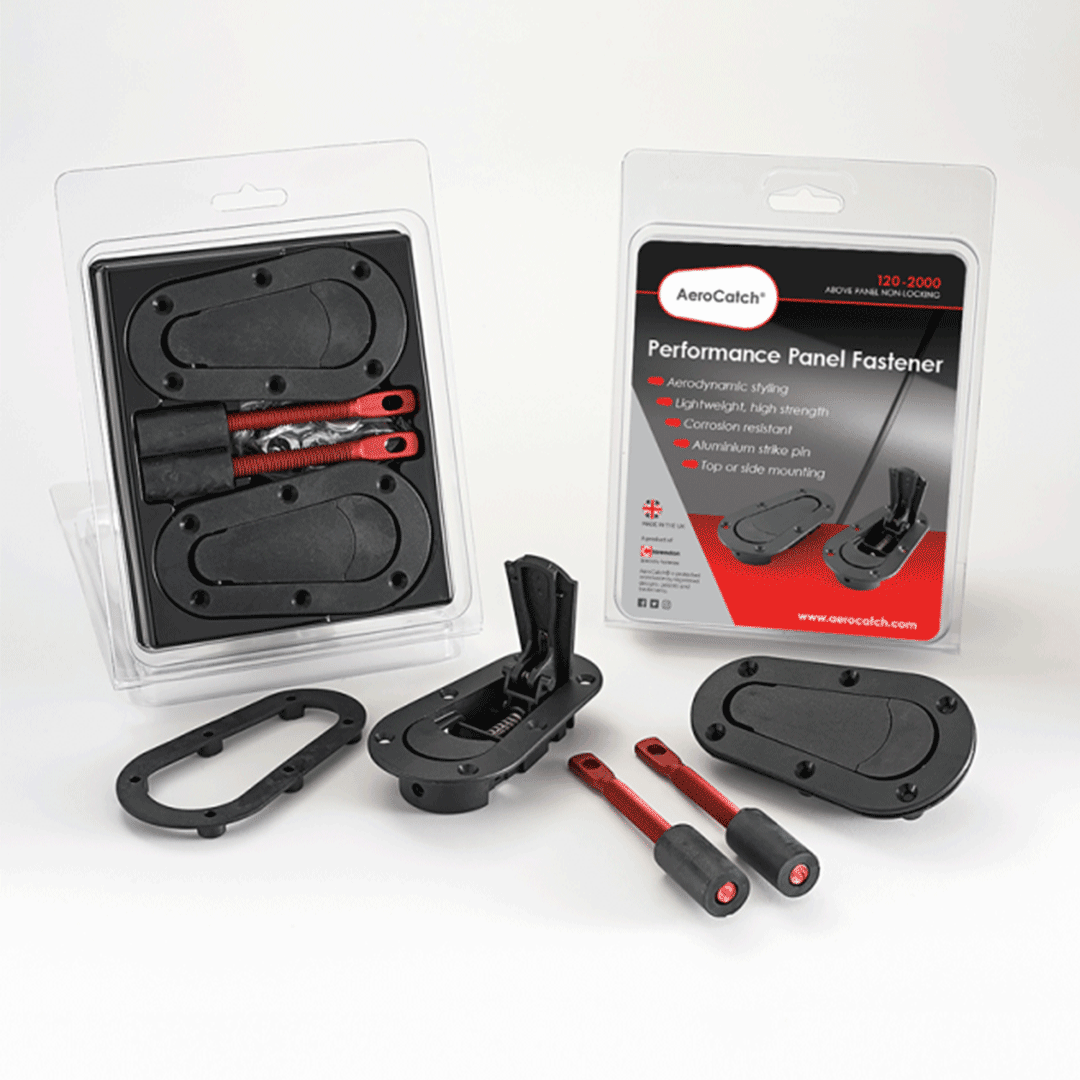 AERO CATCH HOOD & PANEL LATCH SYSTEM - Paragon Competition AERO CATCH HOOD & PANEL LATCH SYSTEM - Paragon Competition