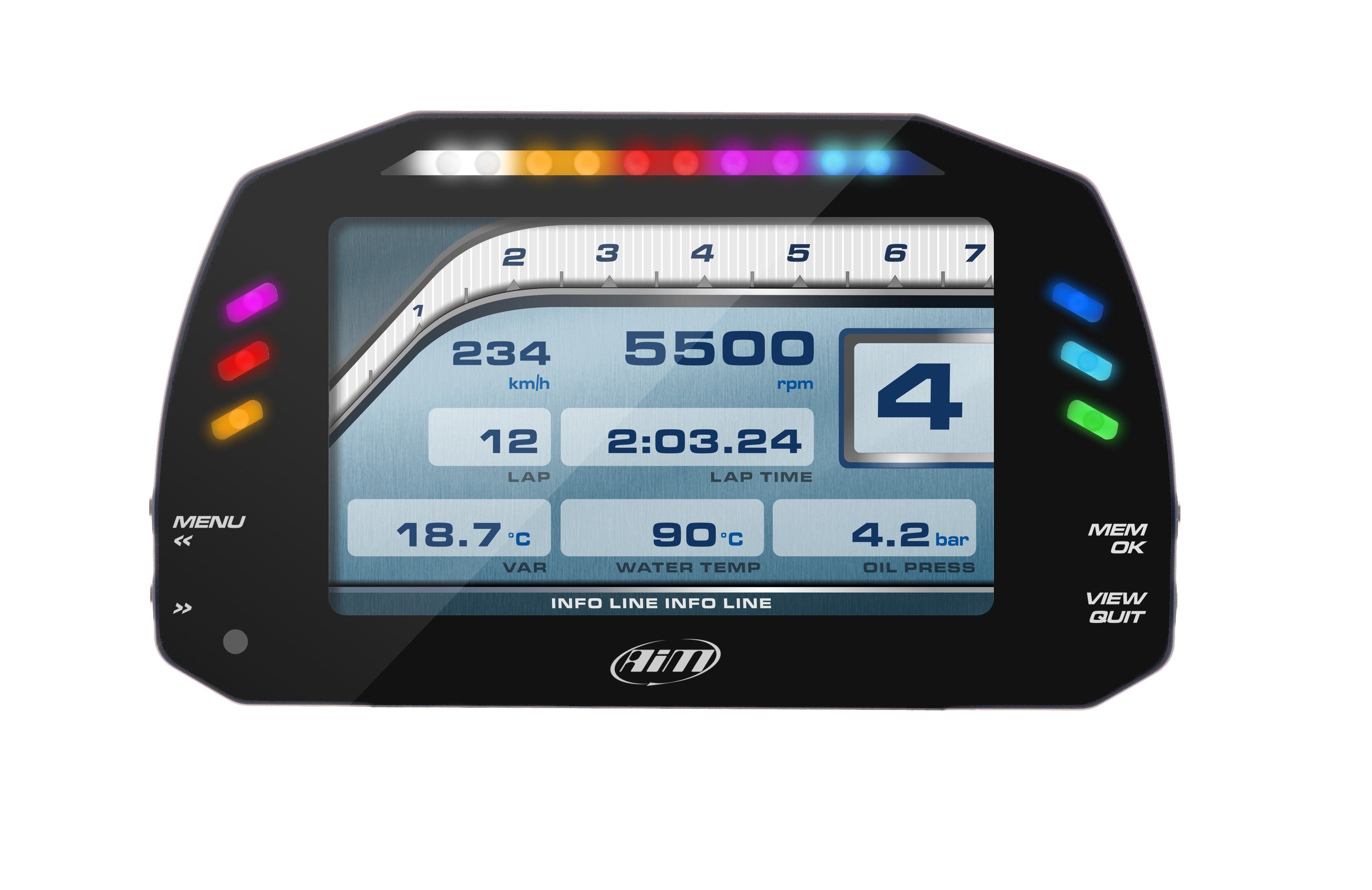 Aim MXS DIGITAL DISPLAY AND DATA LOGGER 1.2 TFT 