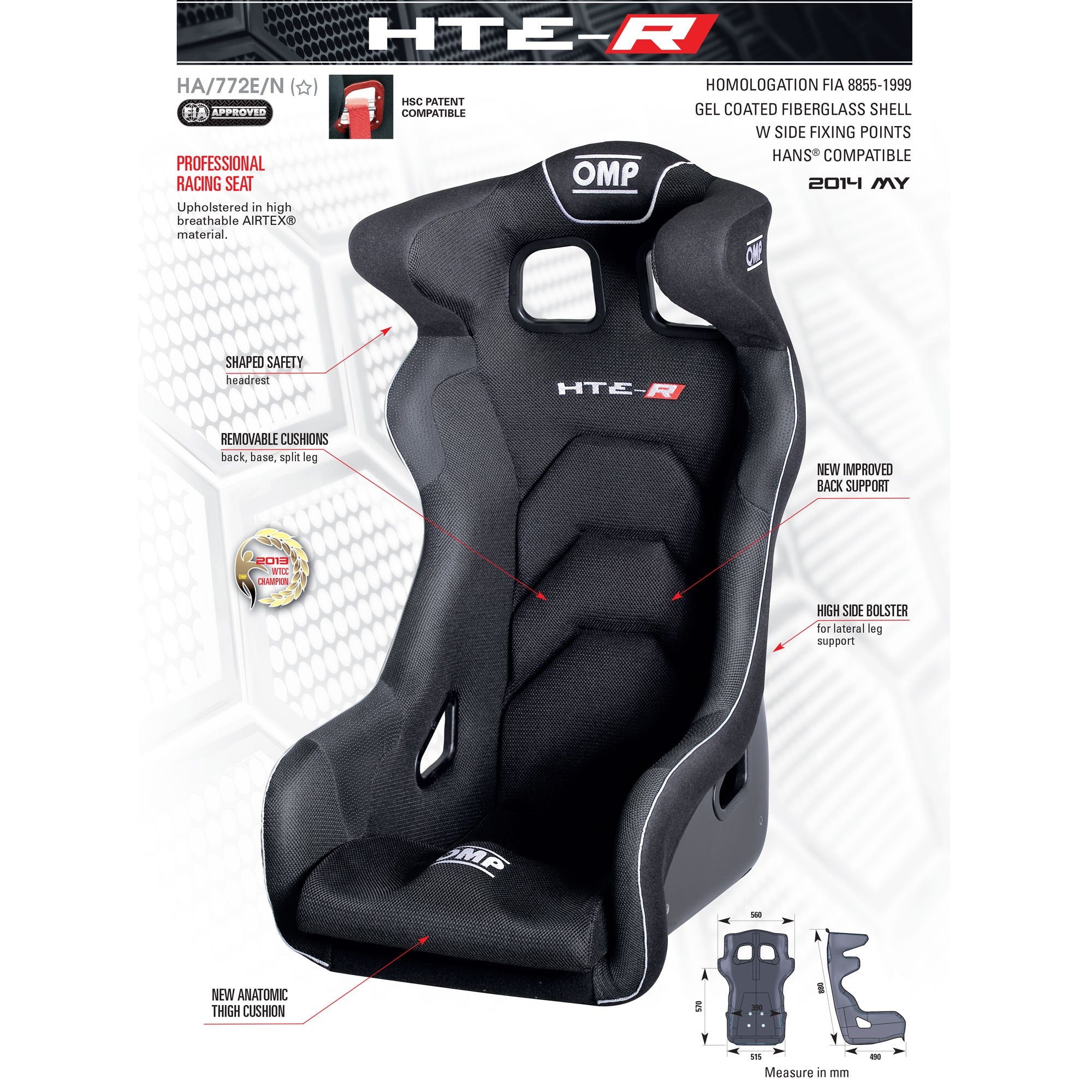 OMP RACING SEAT HTE-R